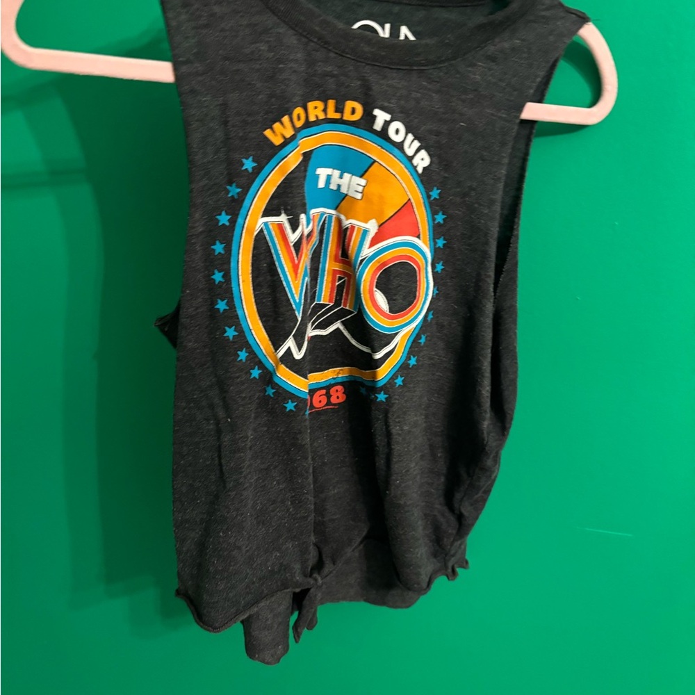 Chaser “ THE WHO “ tie-front T-shirt